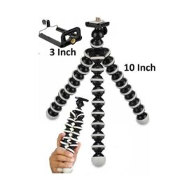 10 inch LARGE portable flexible Stand tripod Z03 for Digital Cameras, Mobiles & DSLR With Phone Holder 1