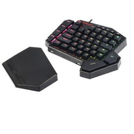 Xpressmall K585 DITI One-Handed RGB Mechanical Wired Gaming Keyboard with Blue Switches