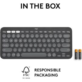 Logitech K380s Pebble Keys 2 Bluetooth Wireless Keyboard