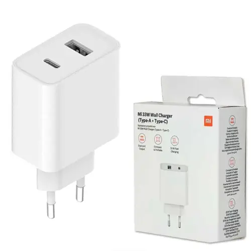 MI 33W Wall Charger (TYPE-A + TYPE-C)